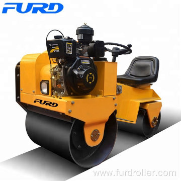 Ride on baby roller compactor, asphalt compactor, compact double-drum vibratory road roller